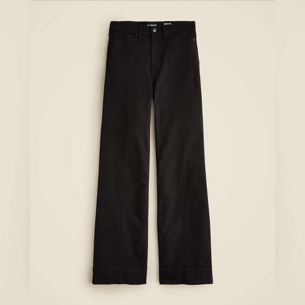 Black Wide-Leg Jeans